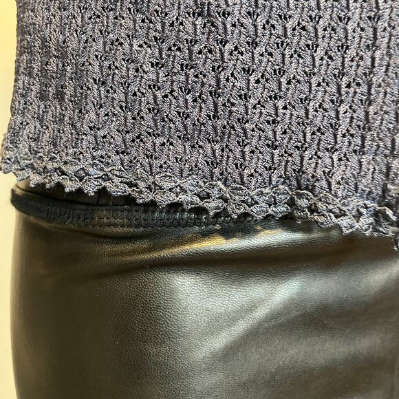 Vtg Only Hearts NYC Holt Renfrew Blue Cardigan Open Front Button Patterned | - Picture 4 of 10